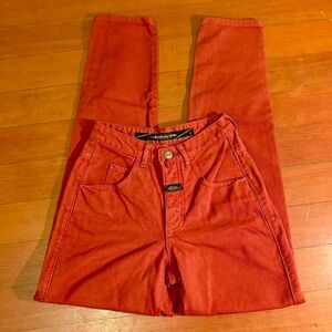 Marithe & Francois Girbaud Vintage Women's Burnt Red Straight Leg Jeans